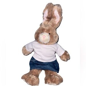 Build-A-Bear Brown Bunny Rabbit Plush Stuffed Animal Outfit Included